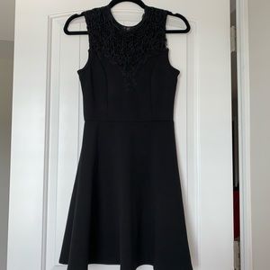 Black Lace Front Dress
